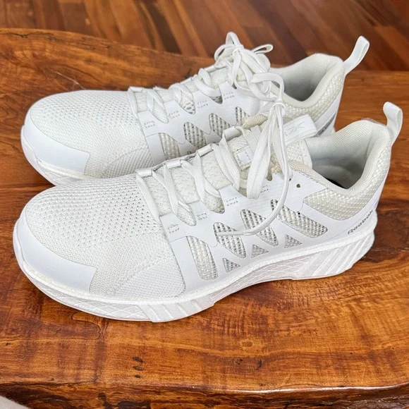 Reebok White Work Fusion Flexweave Athletic/Work Shoes - Picture 4 of 9